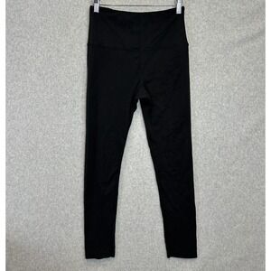 Skylee Collection One Size Maternity Leggings Black High Waist Over Belly Capri